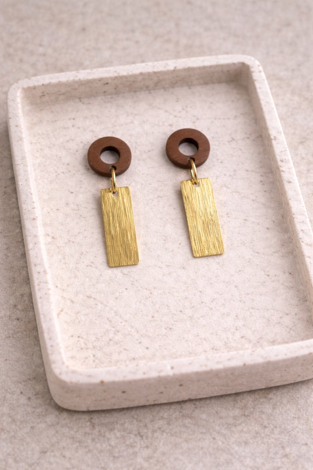 column earrings