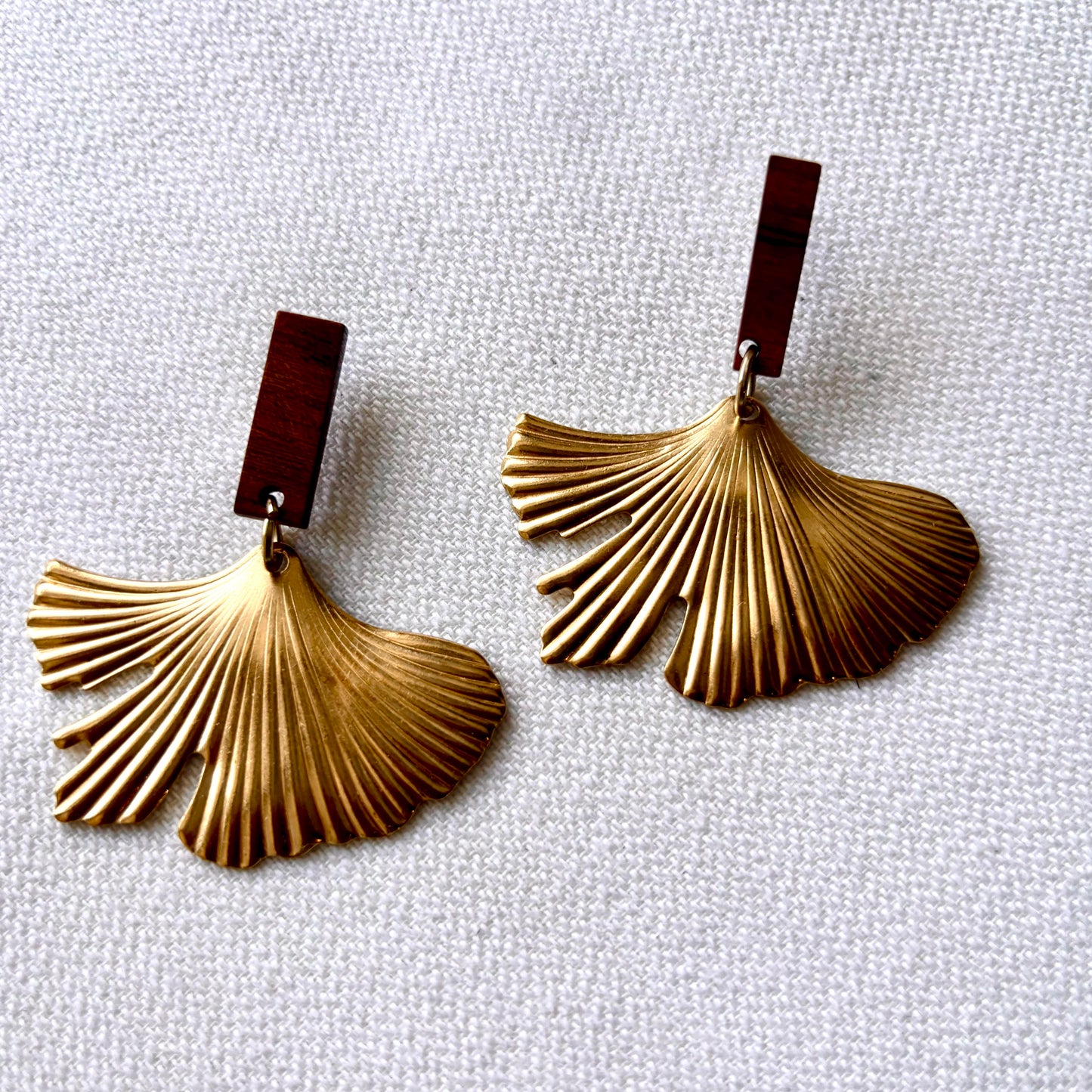 Ginkgo Drop Earrings