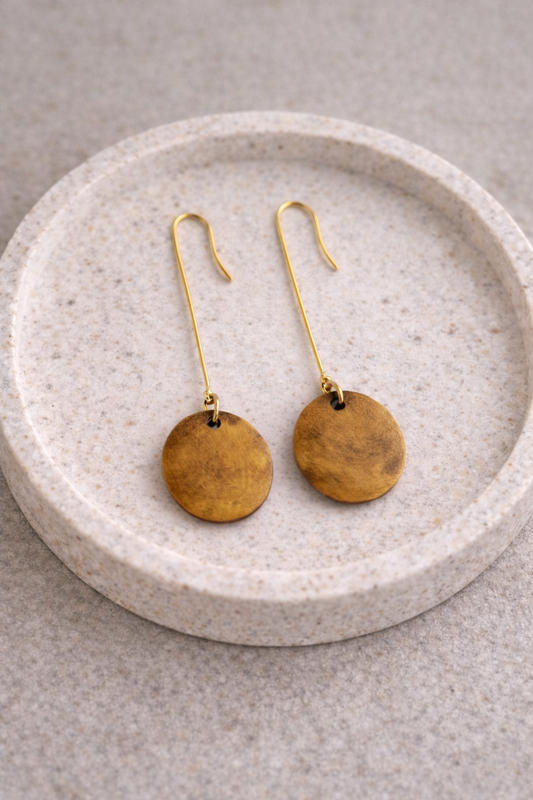 stuyvesant disc earrings