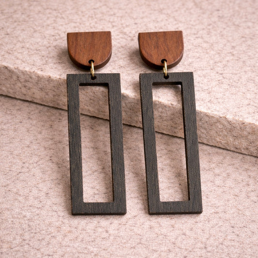 frame drop earrings