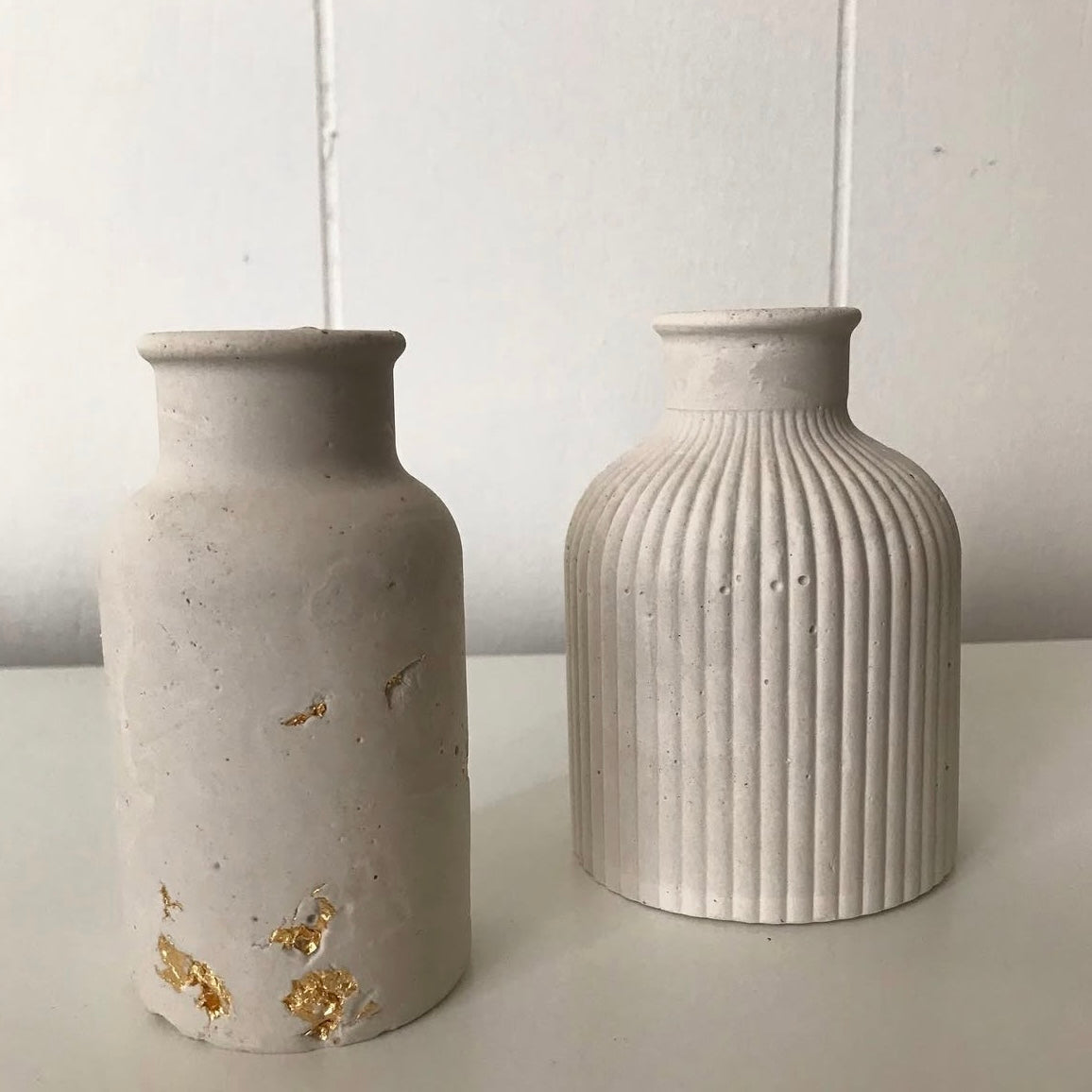 NEW! Handcrafted Painted Minimalist Vases (Set of Two)