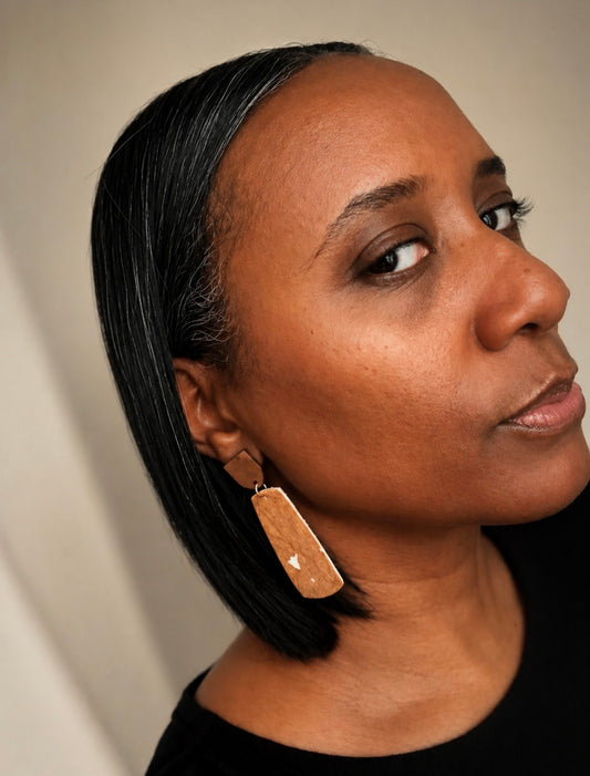 saddle one of one earrings