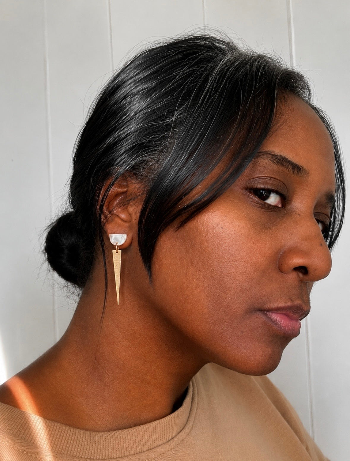 luna spike earrings
