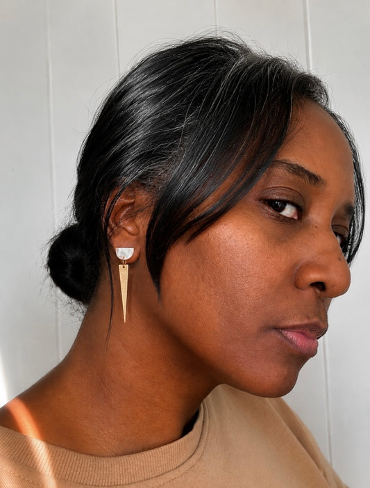 luna spike earrings