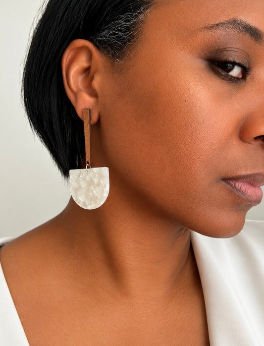 mother curve earrings